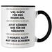 Trendation - Jobwechsel Tasse Geschenk Kollegin Kollege Lustig Abschiedsgeschenk Sprüche - Viel Glück Für den Neuen Job Schwarz Trendation