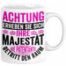 Patentante Geschenk Tasse Spruch Geschenkidee Beste Patentante Achtung Erheben Sie Sich Ihre Majestät Die Patentante Betritt Den Raum Weiß Trendation