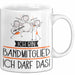 Geschenk für Bandmitglied Tasse Lustige Geschenkidee Geburtstag Ich Bin Bandmitglied Ich Darf Das Weiß Trendation