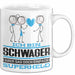 Schwager Geschenk Tasse Ich Bin Schwager Aber Sag Doch Einfach Superheld Lustige Geschenkdiee für Schwager Kaffee-Becher Weiß Trendation