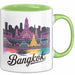 Bangkok Thailand Tasse Geschenk Lustige Geschenkidee Spruch Grün Trendation