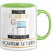 Aquarium-Tüftlerin Tasse Geschenk Becher Stark Attraktiv Furchtlos Aquarium-Tüftlerin Lustige Geschenkidee Grün Trendation