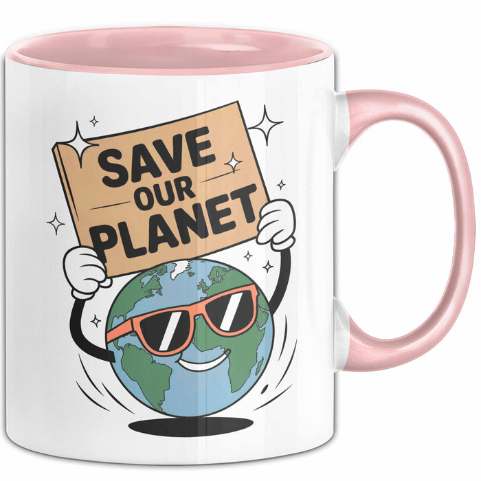 Klima Aktivist Tasse Geschenk Lustige Geschenkidee Spruch Für Planeten Verteidiger Rosa Trendation