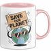 Klima Aktivist Tasse Geschenk Lustige Geschenkidee Spruch Für Planeten Verteidiger Rosa Trendation