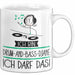 Geschenk für Drum-and-Bass-DJane Tasse Lustige Geschenkidee Geburtstag Ich Bin Drum-and-Bass-DJane Ich Darf Das Weiß Trendation