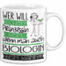 Biologin Tasse Geschenk Spruch Wer Will Schon Prinzessin Sein Wenn Man Auch Biologin Sein Kann Weiß Trendation