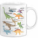 Dino Tasse Geschenk Dinosaurier Geschenkidee Jungs Dino-Fans T-Rex Arten Von Dinosaurieren Kakao Becher Becher Weiß Trendation