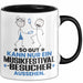 Musikfestival-Besucher Geschenk Tasse So Gut Kann Nur Ein Musikfestival-Besucher Aussehen Geschenkidee Kaffee-Becher Schwarz Trendation