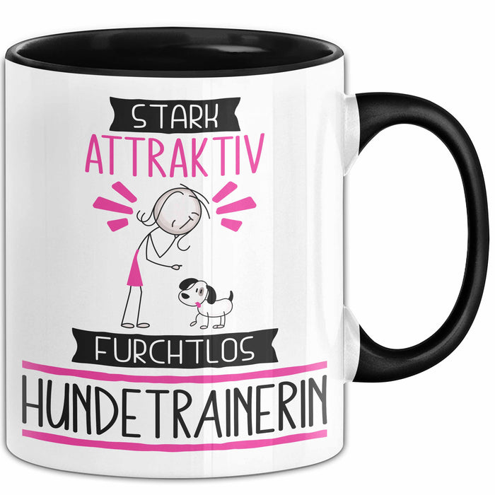 Hundetrainerin Tasse Geschenk Becher Stark Attraktiv Furchtlos Hundetrainerin Lustige Geschenkidee Trendation
