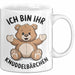 Teddybär Valentinstag Tasse Geschenk Kuscheliger kleiner Bär Weiß Trendation