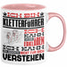 Kletterführer Geschenk Kaffee-Tasse Geschenkidee für Kletterführer Ich Bin Kletterführer Ich Kann Es Dir Erklären Jedoch Nicht Für Dich Verstehen Spruch Lustig Rosa Trendation