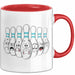Bowling Tasse Geschenk Bowling-Spieler Geschenkidee Rot Trendation