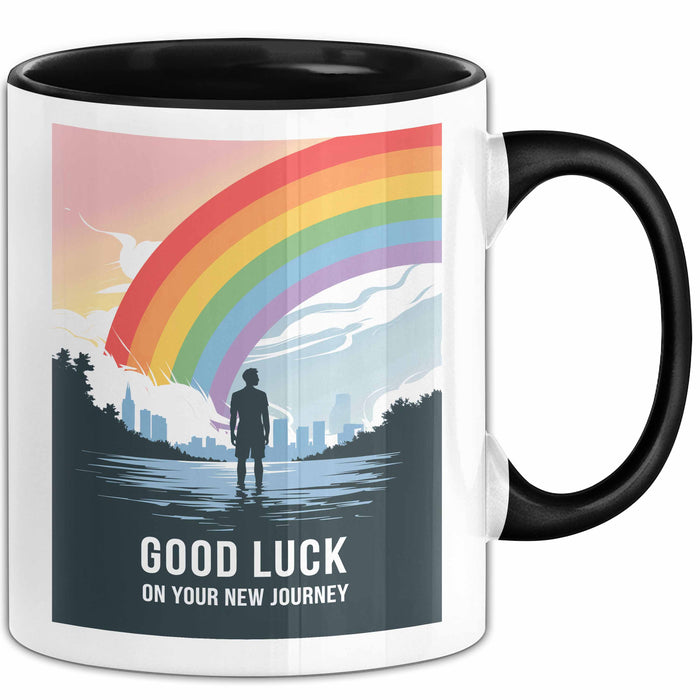 Büroarbeit Kollege Abschied Tasse Geschenk Lustige Geschenkidee Spruch Viel Glück Auf Deiner Neuen Reise Trendation