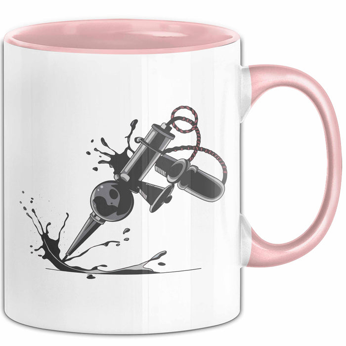 Tätowierer Tasse Geschenkidee Tattoo Meister Lustiger Spruch Geschenkidee Lustig Rosa Trendation