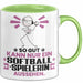Softballspielerin Geschenk Tasse So Gut Kann Nur Ein Softballspielerin Aussehen Geschenkidee Kaffee-Becher Grün Trendation