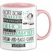 Drum-and-Bass-DJane Geschenk Becher Tasse Gott Schuf Alle Menschen Gleich Nur Die Besten Durfeten Drum-and-Bass-DJane Werden Geschenkidee Lustig Rosa Trendation