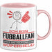 Fußballfan Geschenk Tasse Ich Bin Fußballfan Aber Sag Doch Einfach Superheld Lustige Geschenkdiee für Fußballfan Kaffee-Becher Rosa Trendation