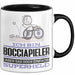 Bocciapieler Geschenk Tasse Ich Bin Bocciapieler Aber Sag Doch Einfach Superheld Lustige Geschenkdiee für Bocciapieler Kaffee-Becher Schwarz Trendation