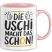 Frauen Mädchen Sarkasmus Tasse Geschenk Lustige Geschenkidee Spruch Die Uschi Macht Dat Schon Rosa Trendation