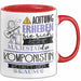 Komponistin Tasse Geschenk Lustiger Spruch Bitte Erheben Sie Sich Seine Majestät Die Komponistin Betritt Den Raum Rot Trendation
