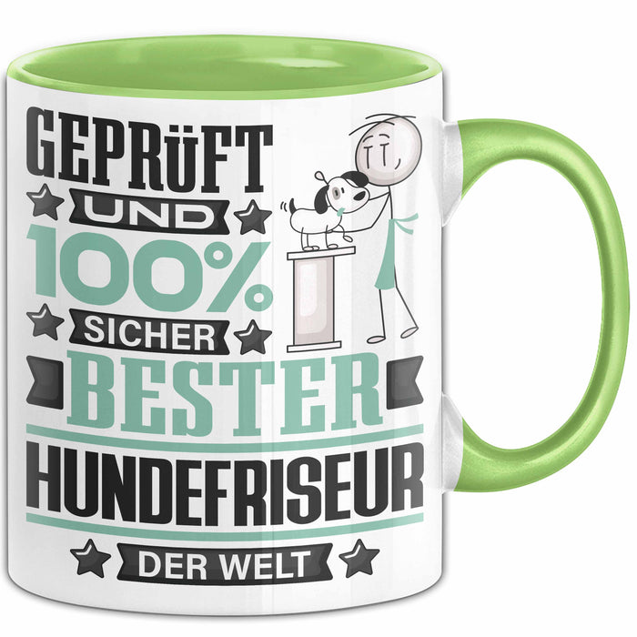 Hundefriseur Geschenk Lustiger Spruch für Hundefriseur Geschenkidee Bester Hundefriseur Der Welt Grün Trendation
