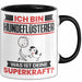 Hundeflüsterer Tasse Geschenk für Hundeflüsterer Geburtstag Lustiger Spruch Kaffee-Becher Was Ist Deine Superkraft Schwarz Trendation
