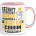 Cousin Geschenk Lustiger Spruch für Cousin Geschenkidee Bester Cousin Der Welt Rosa Trendation