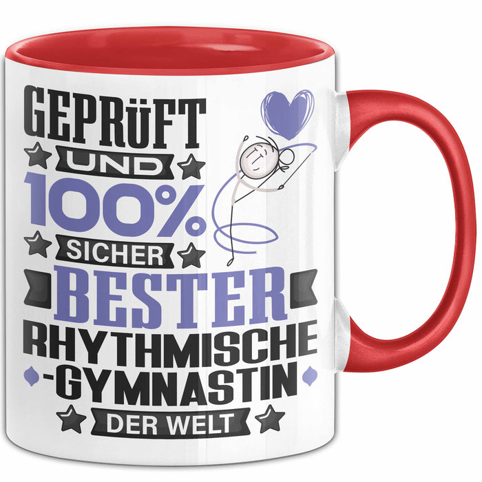 RhythmischeGymnastin Geschenk Lustiger Spruch für RhythmischeGymnastin Geschenkidee Bester RhythmischeGymnastin Der Welt Rot Trendation