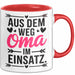 Oma Großmutter Tasse Becher Geschenk Lustige Geschenkidee Spruch Aus Dem Weg Oma Im Einsatz Rot Trendation