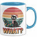 Schwarze Katze Weihnachtsfeier Tasse Geschenk Lustige Geschenkidee Spruch Was Blau Trendation