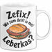 Deutschland Deutsches Fleisch Leberkäse Tasse Geschenk Lustige Geschenkidee Spruch Zefix Wo Zum Deifi Is Mei Leberkas Weiß Trendation