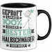 Halbschwäger Geschenk Lustiger Spruch für Halbschwäger Geschenkidee Bester Halbschwäger Der Welt Schwarz Trendation