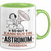 Astronom Geschenk Tasse So Gut Kann Nur Ein Astronom Aussehen Geschenkidee Kaffee-Becher Grün Trendation