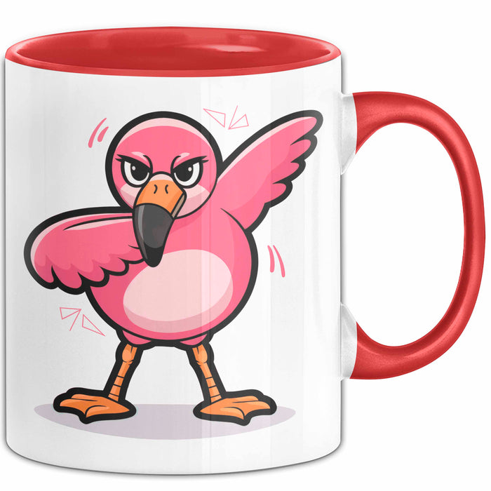 Dabender Flamingo Tasse Geschenk Lustige Geschenkidee Spruch Rot Trendation