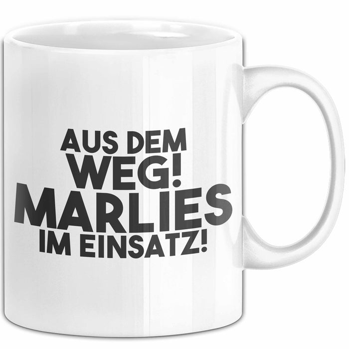 Marlies Tasse Aus Dem Weg! Marlies Im Einsatz! Geschenk