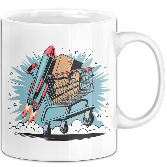 E Commerce Verkäufer Tasse Geschenkidee Online Unternehmer Weiß Trendation