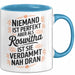 Roswitha Tasse Geschenk Niemand Ist Perfekt Roswitha Verdammt Nah Dran Geschenkidee Blau Trendation