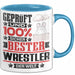 Wrestler Geschenk Lustiger Spruch für Wrestler Geschenkidee Bester Wrestler Der Welt Blau Trendation