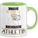 Athletin Tasse Geschenk Becher Stark Attraktiv Furchtlos Athletin Lustige Geschenkidee Grün Trendation