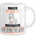 Katzenbetreuerin Tasse Geschenk Becher Stark Attraktiv Furchtlos Katzenbetreuerin Lustige Geschenkidee Weiß Trendation