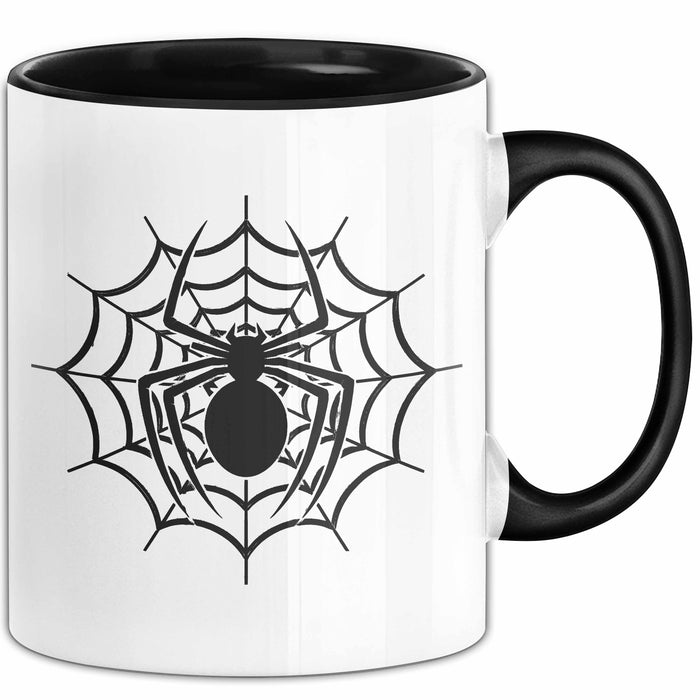Spinne Vogelspinne Tier Tasse Geschenk Lustige Geschenkidee Spruch Schwarz Trendation
