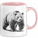 Grizzlybär Tasse Geschenk Lustige Geschenkidee Spruch Rosa Trendation