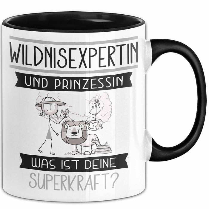 Wildnisexpertin Und Prinzessin Tasse Geschenk Für Eine Wildnisexpertin Geburtstag Was Ist Deine Superkraft Trendation
