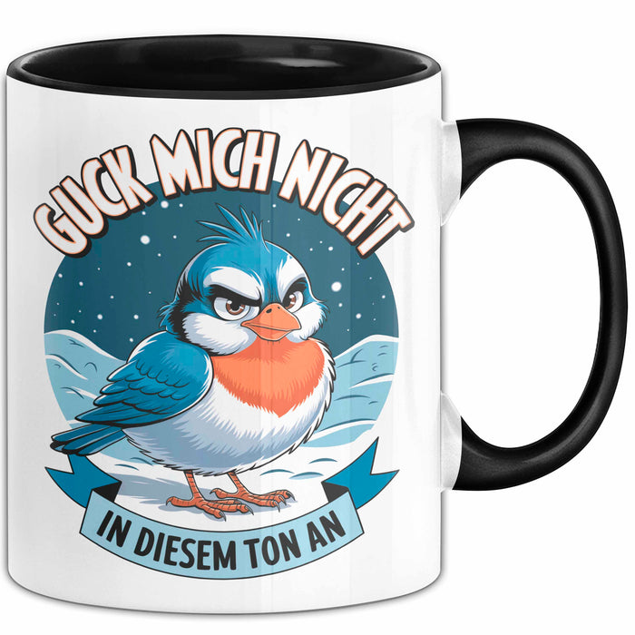 Sarkasmus Sarkastisch Tasse Geschenk Lustige Geschenkidee Guck Mich Nicht In Diesem Ton An Schwarz Trendation