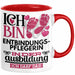 Entbindungspflegerin Ausbildung Start Geschenk Tasse Ich Bin Entbindungspflegerin In Der Ausbildung Ich Darf Das Kaffee-Becher Geschenkidee Rot Trendation