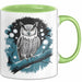 Eule Tierliebhaber Tasse Geschenk Lustige Geschenkidee Spruch Grün Trendation