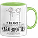 Karatesportler Geschenk Tasse So Gut Kann Nur Ein Karatesportler Aussehen Geschenkidee Kaffee-Becher Grün Trendation