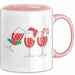 Weihnachten Weinglas Tasse Geschenk Weihnachtliche Grafik Weinliebhaber Kaffee-Becher Rosa Trendation
