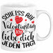 Valentinstag Tasse Geschenk für Ihn Sie Männer Für Paare Freundin Geschenkidee Kaffee-Becher Liebe Ich Liebe dich Jeden Tag Weiß Trendation