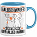 Halbschwager Tasse Geschenk für Halbschwager Der Mann Der Alles Kann Geschenkidee zum Geburtstag Blau Trendation